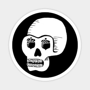 Bistro Vonish Skull - no outline Magnet